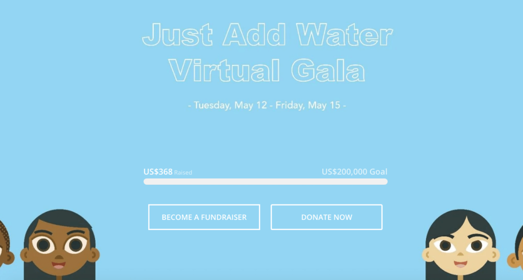 virtual gala hosted by Splash