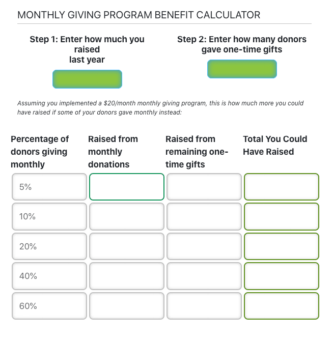 Monthly-Giving-Calculator