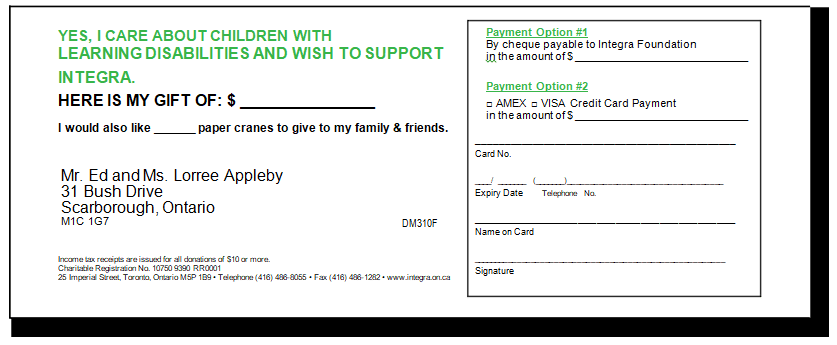 Children's Charities donation form