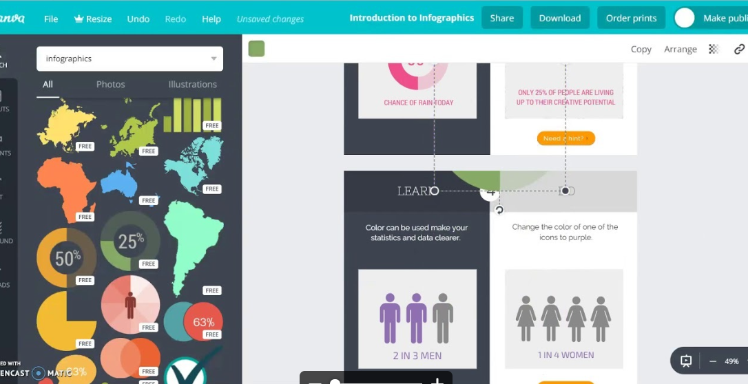 Canva Nonprofit Infographics