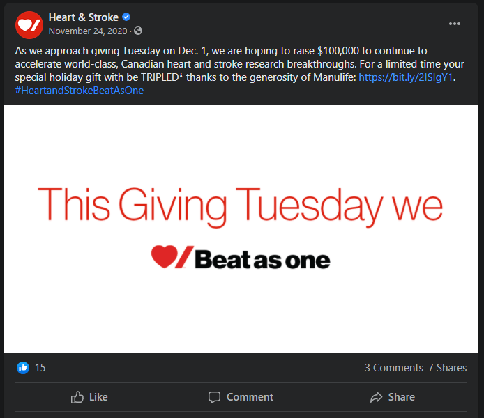 giving tuesday campaign ideas heart and stroke