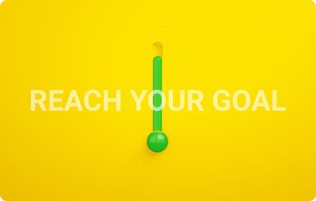 interactive thermometer goal setting