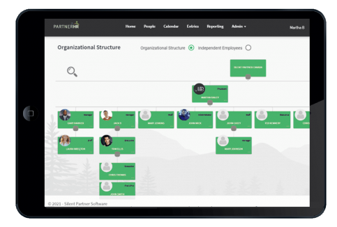 people management software one-click org charts