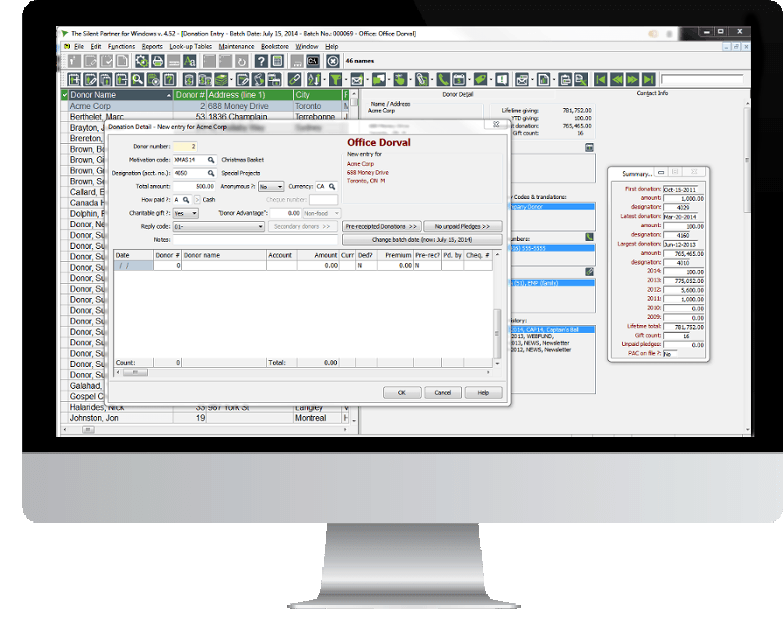 donation management software Request a demo Desktop