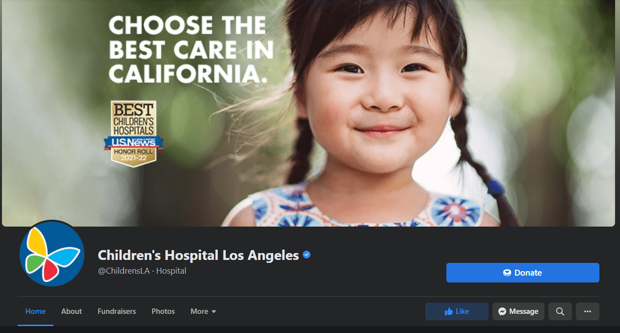 Childrens Hospital Los Angeles Facebook Page